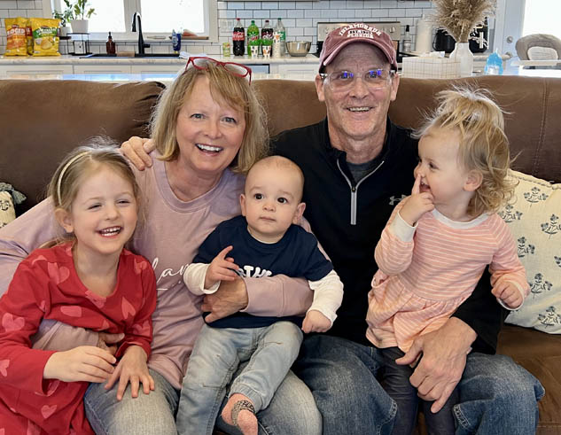 Doug with grandchildren